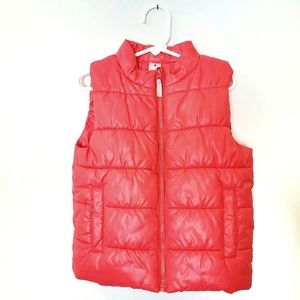 Warm Coral Puffer Dress Carter's